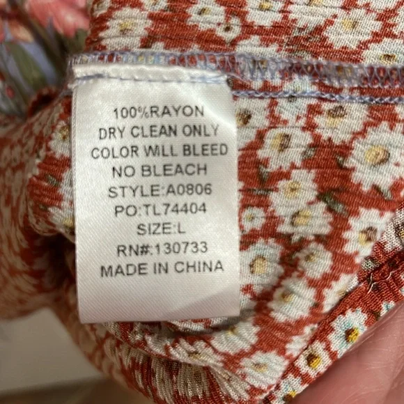 SOLD NWT Large Umgee Mixed Fabric Tiered Midi dress - Picture 9 of 10